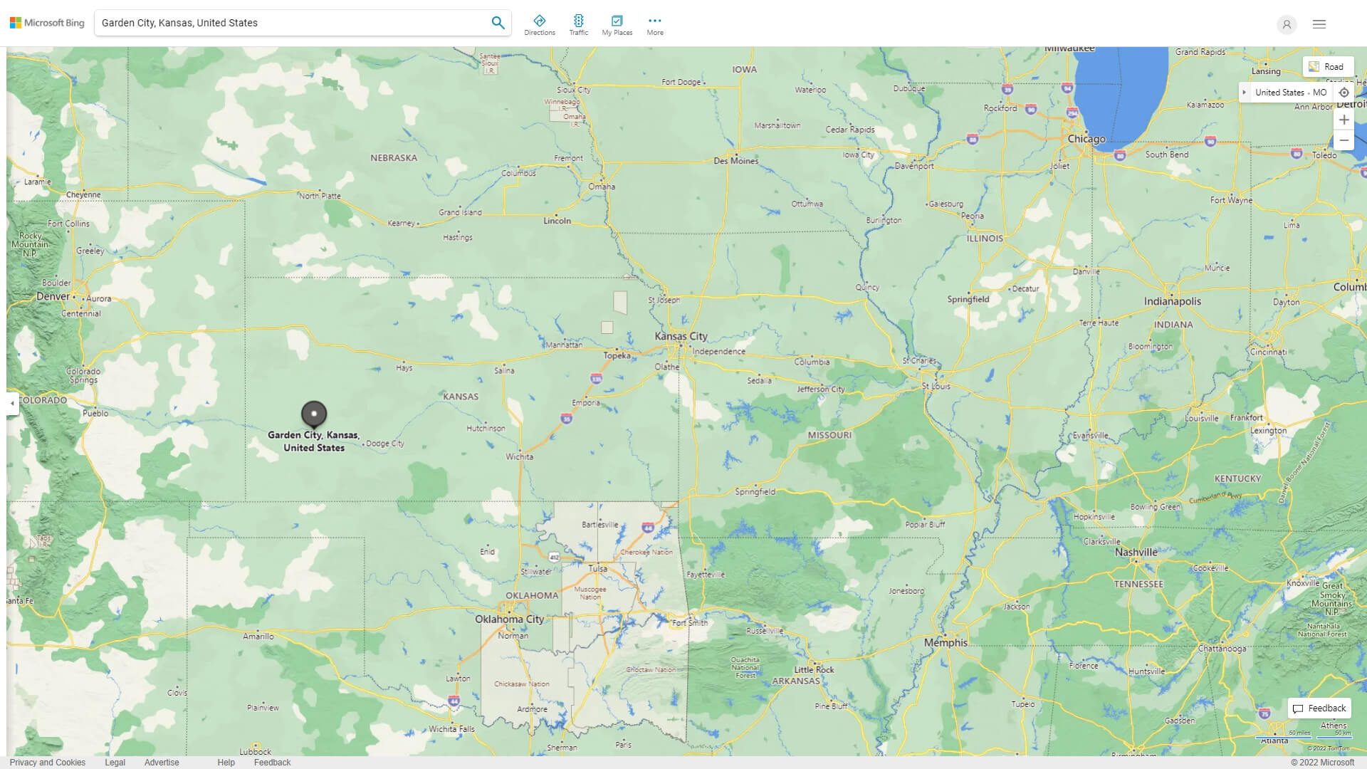 Garden City Map Kansas